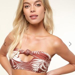 O’Neill Karmen Bandeau Brown Bikini + Cheeky -Med
